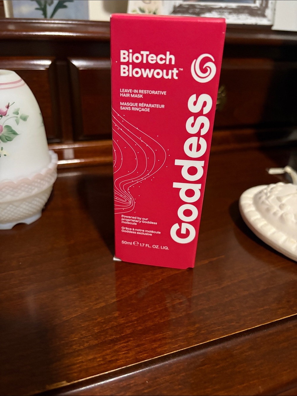 Goddess Biotech Blowout Leave-In Hair Mask - Hot Pink Packaging